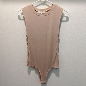Blush Bodysuit with Side-Tie String